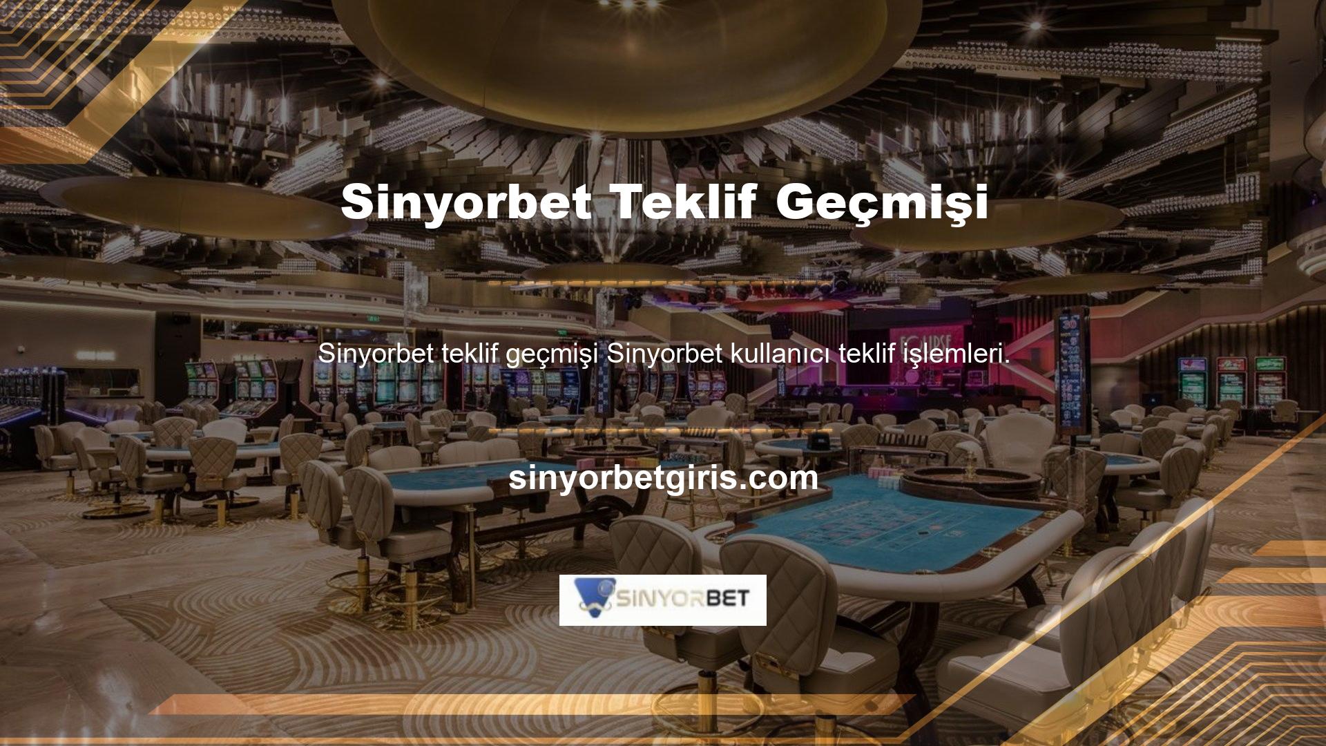 Sinyorbet geçmişe sahip güvenilir bir çevrimiçi bahis sitesidir